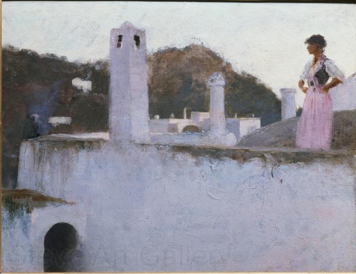 John Singer Sargent View of Capri Norge oil painting art